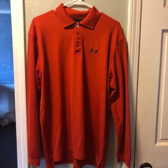 under armour men's playoff long sleeve polo